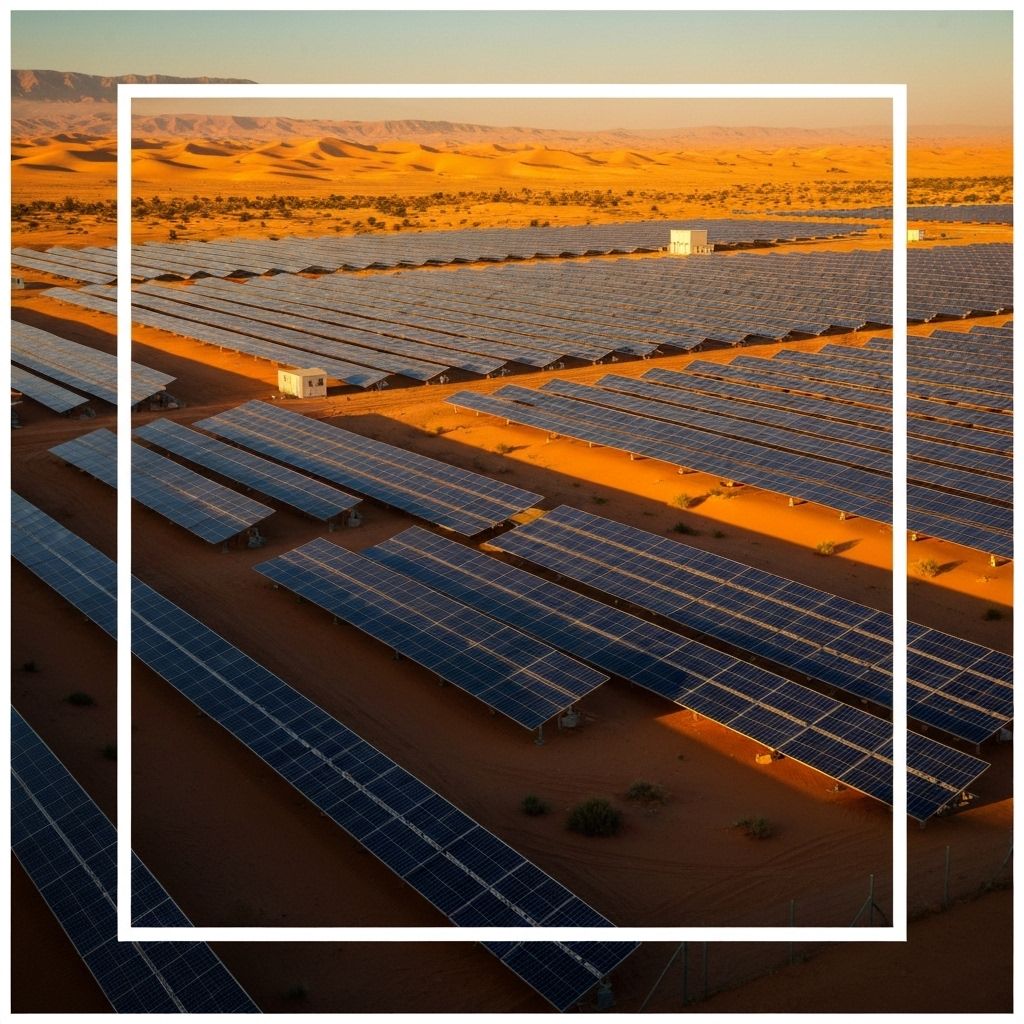Panneaux solaires du projet Noor Ouarzazate